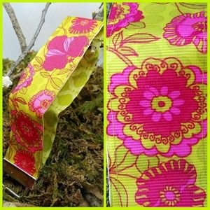 BUNDLE TO SAVE!  Lime Green/Red Ribbon Keychain